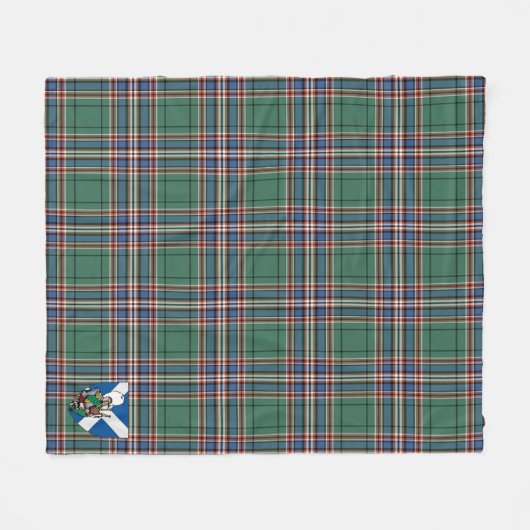 Scotts MacFarlane Hunting Modern Tartan Kariert Fleecedecke (Vorderseite (Horizontal))