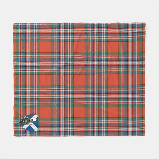 Scotts MacFarlane Tartan Kariert Fleecedecke (Vorderseite (Horizontal))