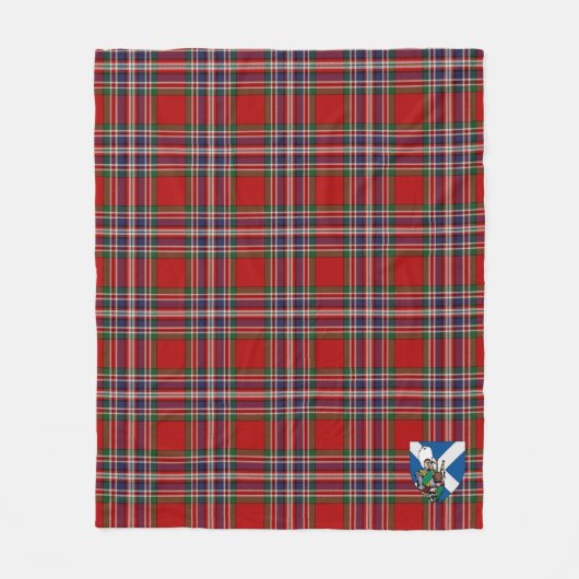 Scotts MacFarlane Tartan Kariert Fleecedecke (Vorderseite)