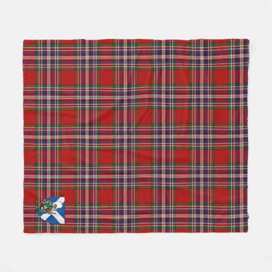 Scotts MacFarlane Tartan Kariert Fleecedecke (Vorderseite (Horizontal))