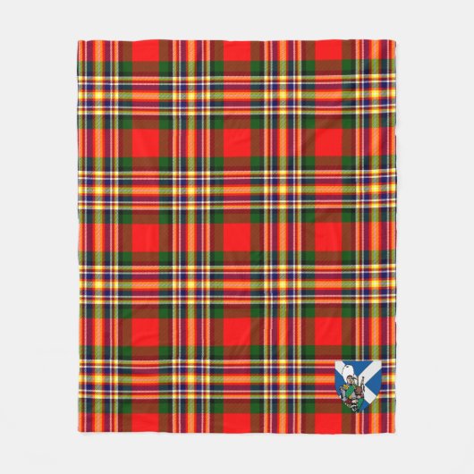 Scotts MacGill Tartan Kariert Fleecedecke (Vorderseite)