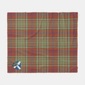 Scotts MacGillivray Hunting Ancient Tartan Kariert Fleecedecke (Vorderseite (Horizontal))