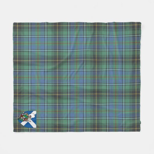 Scotts MacInnes Ancient Tartan Kariert Fleecedecke (Vorderseite (Horizontal))
