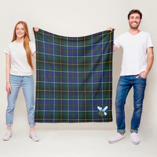 Scotts MacInnes Modern Tartan Kariert Fleecedecke (Beispiel)