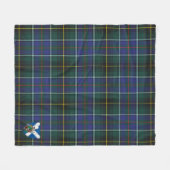 Scotts MacInnes Modern Tartan Kariert Fleecedecke (Vorderseite (Horizontal))