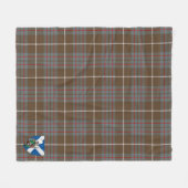 Scotts MacIntyre Hunting Weathered Tartan Kariert Fleecedecke (Vorderseite (Horizontal))