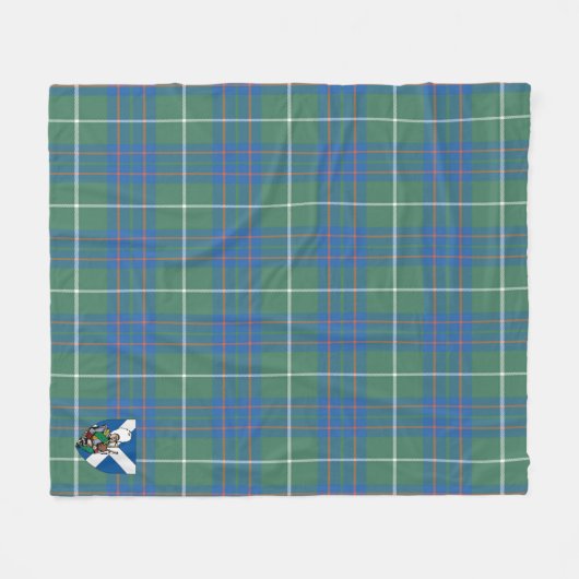Scotts MacIntyre Jagd Ancient Tartan Kariert Fleecedecke (Vorderseite (Horizontal))