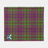 Scotts MacIntyre of Glenorchy lila Tartan Kariert Fleecedecke (Vorderseite (Horizontal))