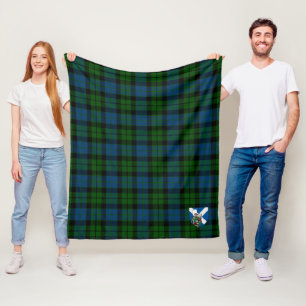 Scotts MacKay Modern Tartan Kariert Fleecedecke
