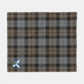Scotts MacKay Weathered Tartan Kariert Fleecedecke (Vorderseite (Horizontal))