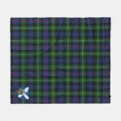 Scotts MacKenzie Modern Tartan Kariert Fleecedecke (Vorderseite (Horizontal))