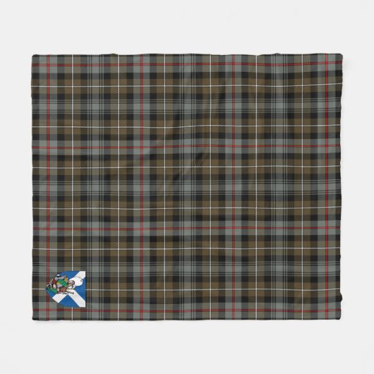 Scotts MacKenzie Weathered Tartan Kariert Fleecedecke (Vorderseite (Horizontal))