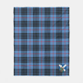 Scotts MacKie Blue Tartan Kariert Fleecedecke (Vorderseite)