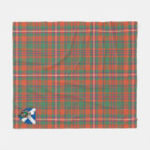 Scotts MacKinnon Ancient Tartan Kariert Fleecedecke (Vorderseite (Horizontal))