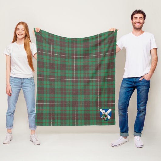 Scotts MacKinnon Jagen Ancient Tartan Kariert Fleecedecke (Beispiel)