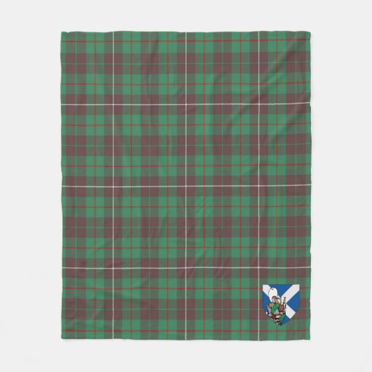 Scotts MacKinnon Jagen Ancient Tartan Kariert Fleecedecke (Vorderseite)