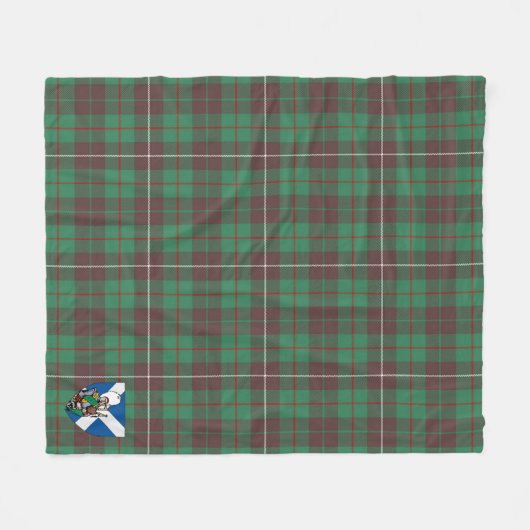 Scotts MacKinnon Jagen Ancient Tartan Kariert Fleecedecke (Vorderseite (Horizontal))