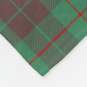 Scotts MacKinnon Jagen Ancient Tartan Kariert Fleecedecke (Ecke)