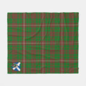 Scotts MacKinnon Junting Modern Tartan Kariert Fleecedecke (Vorderseite (Horizontal))