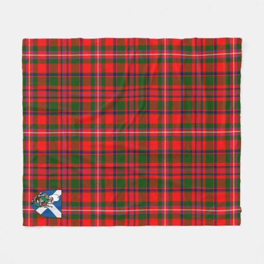 Scotts MacKinnon Modern Tartan Kariert Fleecedecke (Vorderseite (Horizontal))
