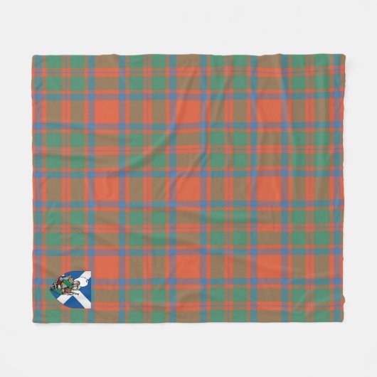 Scotts MacKintosh Ancient Tartan Kariert Fleecedecke (Vorderseite (Horizontal))