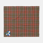 Scotts MacKintosh Hunting Weathered Tartan Kariert Fleecedecke (Vorderseite (Horizontal))