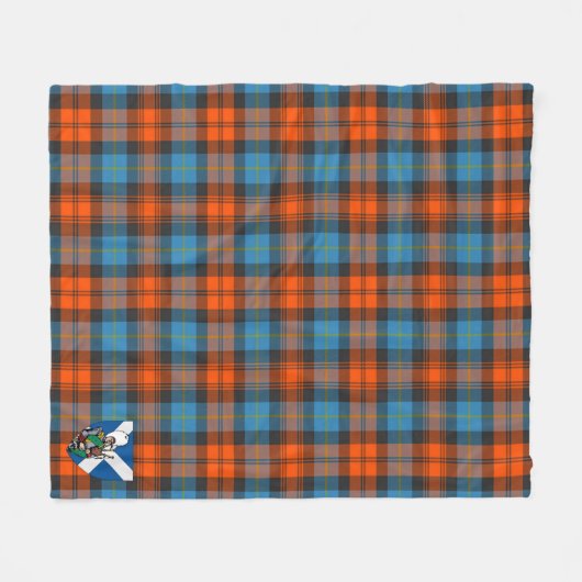 Scotts MacLachlan Ancient Tartan Kariert Fleecedecke (Vorderseite (Horizontal))