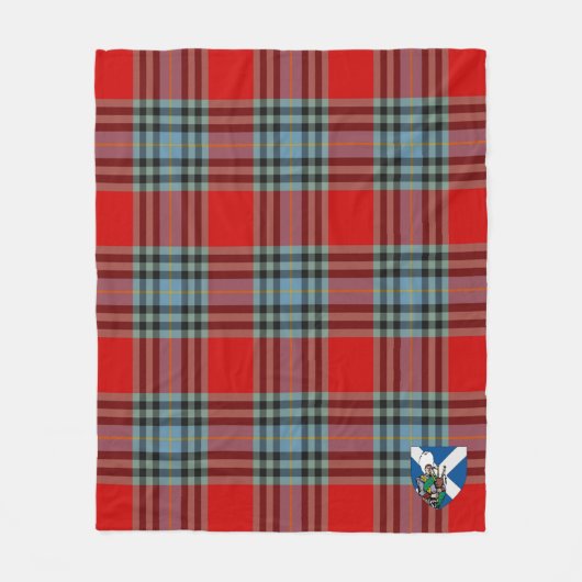 Scotts MacLeay Tartan Kariert Fleecedecke (Vorderseite)