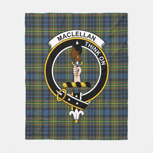 Scotts MacLellan Tartan Kariert Fleecedecke (Vorderseite)
