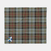 Scotts MacLeod von Harris Weathered Tartan Kariert Fleecedecke (Vorderseite (Horizontal))