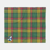 Scotts MacMillan Old Ancient Tartan Kariert Fleecedecke (Vorderseite (Horizontal))