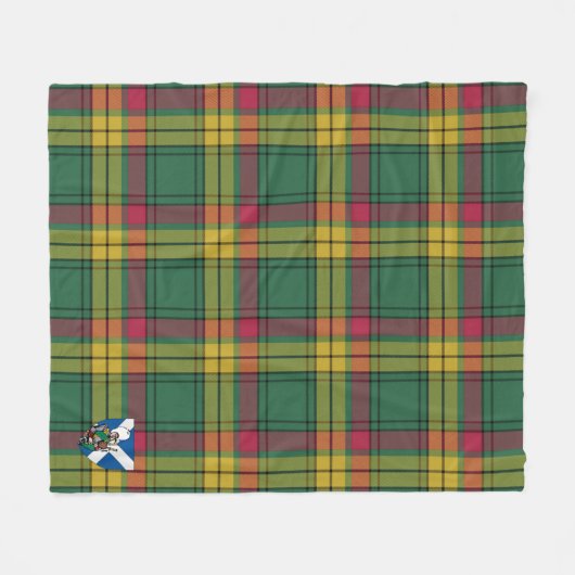 Scotts MacMillan Old Ancient Tartan Kariert Fleecedecke (Vorderseite (Horizontal))