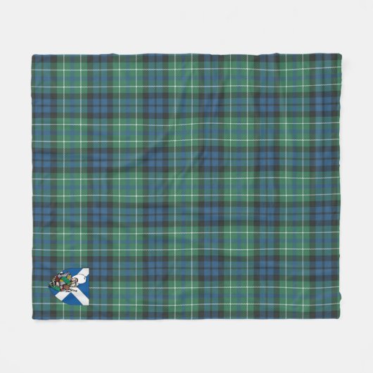 Scotts MacNeill von Colonsay Tartan Kariert Fleecedecke (Vorderseite (Horizontal))