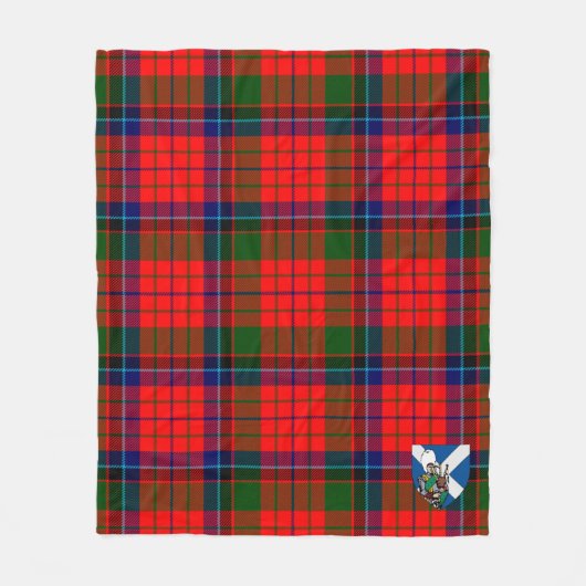 Scotts MacNicol Tartan Kariert Fleecedecke (Vorderseite)