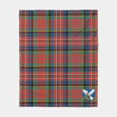 Scotts MacPherson Alter Tartan Karo Fleecedecke (Vorderseite)