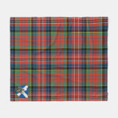 Scotts MacPherson Ancient Tartan Kariert Fleecedecke (Vorderseite (Horizontal))