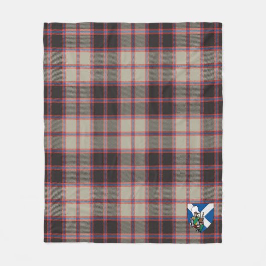 Scotts MacPherson Jagd Ancient Tartan Kariert Fleecedecke (Vorderseite)