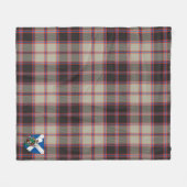 Scotts MacPherson Jagd Ancient Tartan Kariert Fleecedecke (Vorderseite (Horizontal))