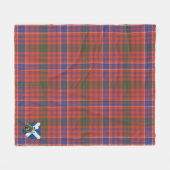 Scotts MacRae Ancient Tartan Kariert Fleecedecke (Vorderseite (Horizontal))