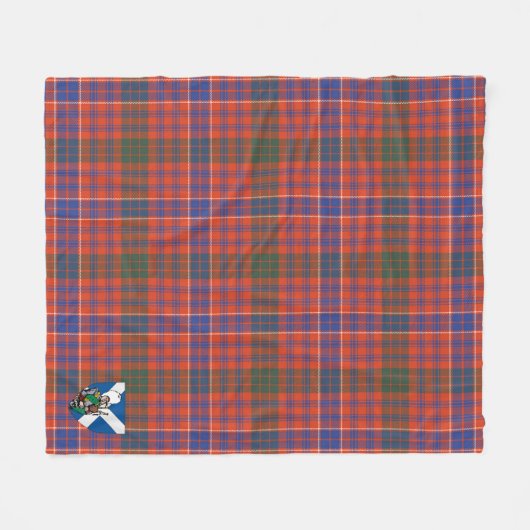 Scotts MacRae Ancient Tartan Kariert Fleecedecke (Vorderseite (Horizontal))