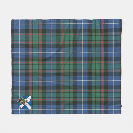Scotts MacRae Junting Ancient Tartan Kariert Fleecedecke (Vorderseite (Horizontal))