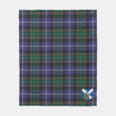 Scotts MacRae Modern Tartan Kariert Fleecedecke (Vorderseite)