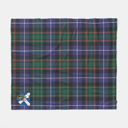 Scotts MacRae Modern Tartan Kariert Fleecedecke (Vorderseite (Horizontal))