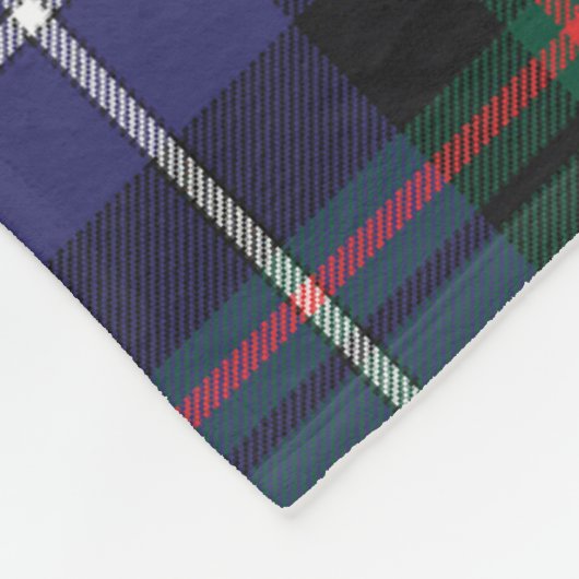 Scotts MacRae Modern Tartan Kariert Fleecedecke (Ecke)