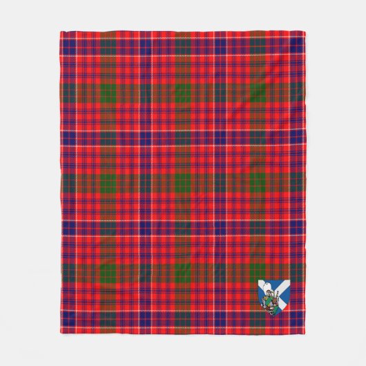 Scotts MacRae Modern Tartan Kariert Fleecedecke (Vorderseite)