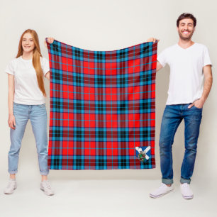Scotts MacTavish Tartan Kariert Fleecedecke