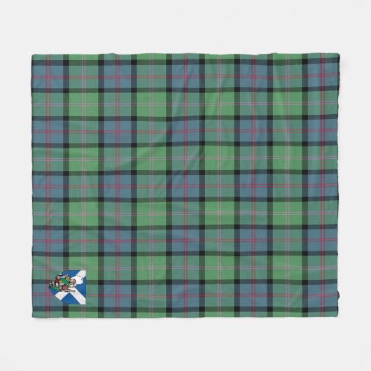 Scotts MacThomas Ancient Tartan Kariert Fleecedecke (Vorderseite (Horizontal))