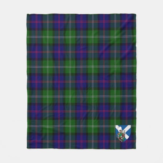 Scotts MacThomas Modern Tartan Kariert Fleecedecke (Vorderseite)