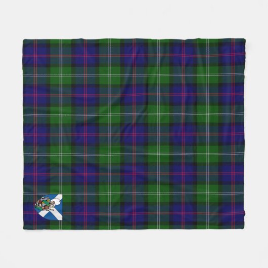 Scotts MacThomas Modern Tartan Kariert Fleecedecke (Vorderseite (Horizontal))