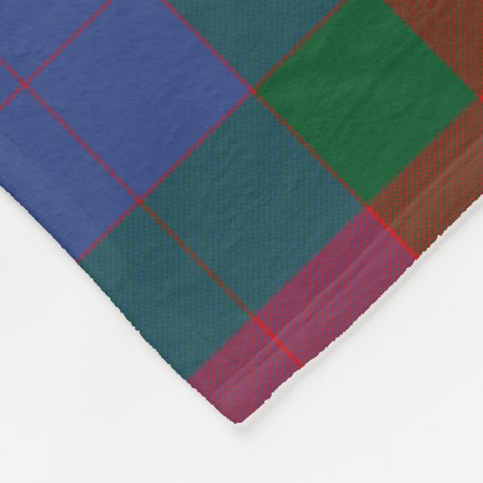 Scotts Mar Tartan Kariert Fleecedecke (Ecke)